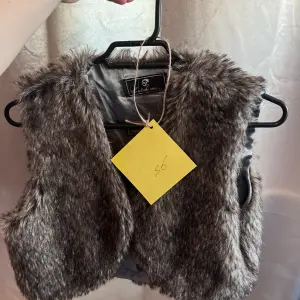 Gilet sans manche en fourrure 