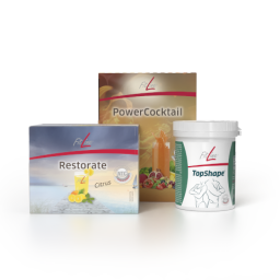 TopShape Optimal-Set (PowerCocktail + Restorate Limão + TopShape + 2x ProShape)