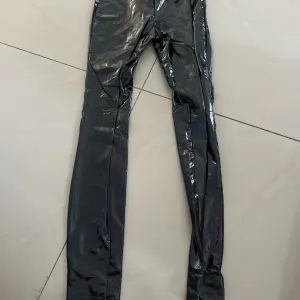 Semi-leather pants for women